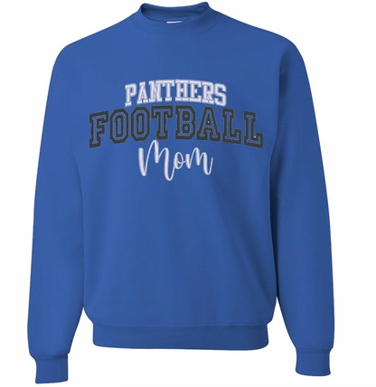 Embroidery Panthers Football Adult Crewneck Sweatshirts