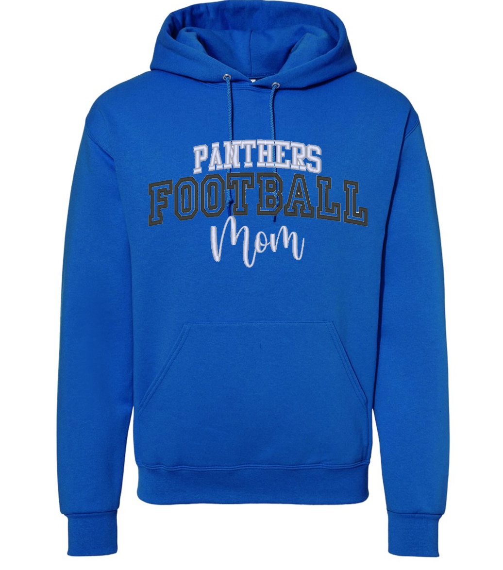 Embroidery Panthers Football Adult Hoodies