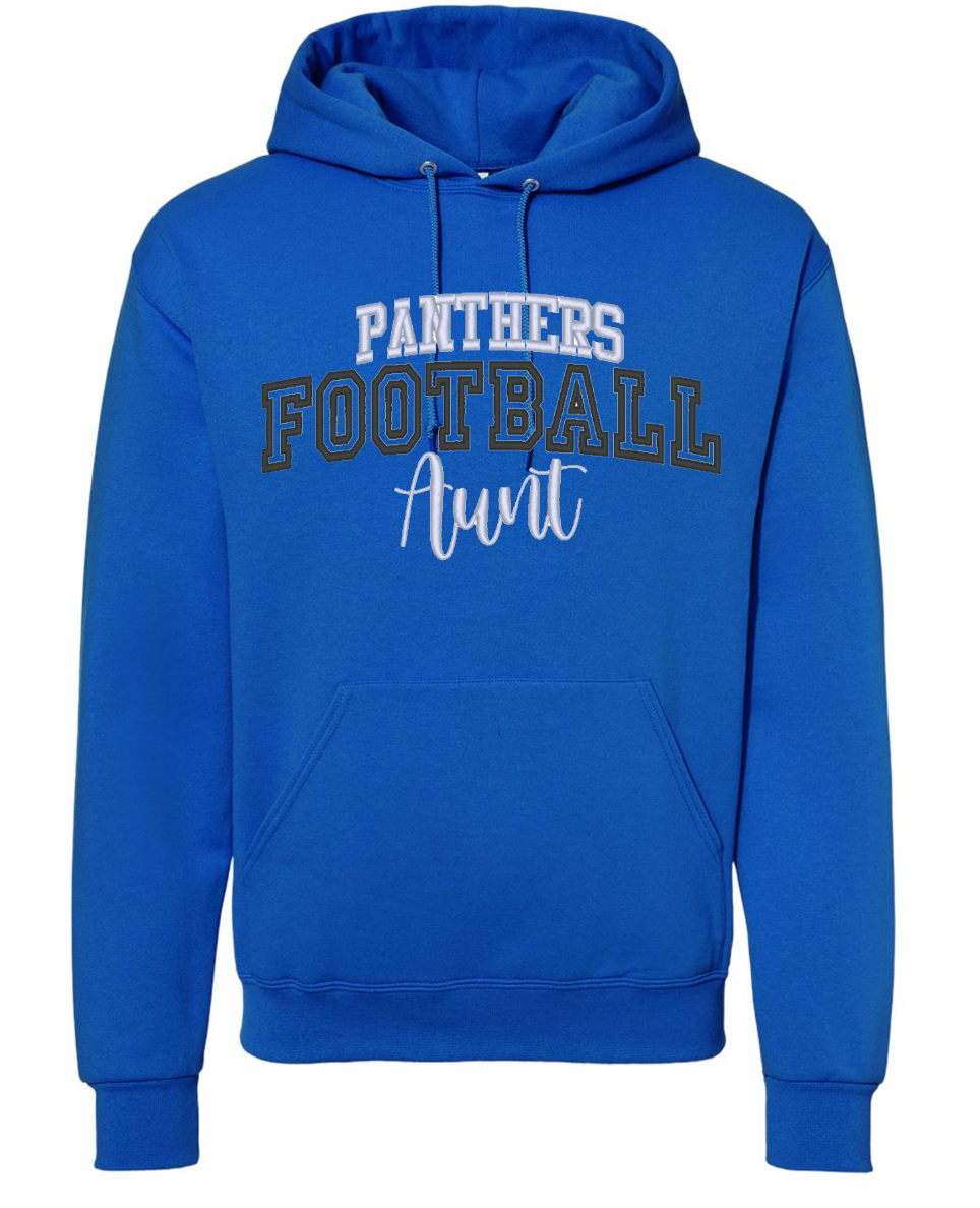 Embroidery Panthers Football Adult Hoodies