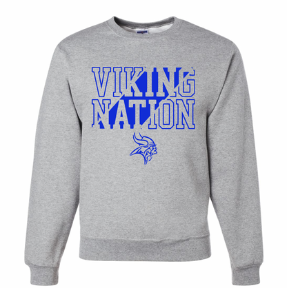 Curtis Viking Nation Crewneck - Youth and Adult Sizes