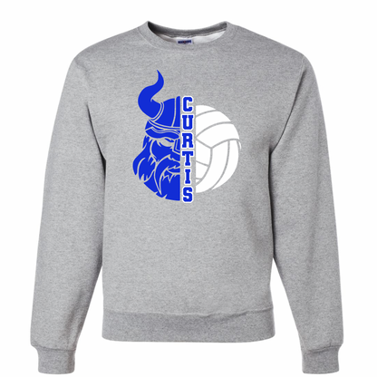 Curtis Viking Face Crewneck - Youth and Adult Sizes