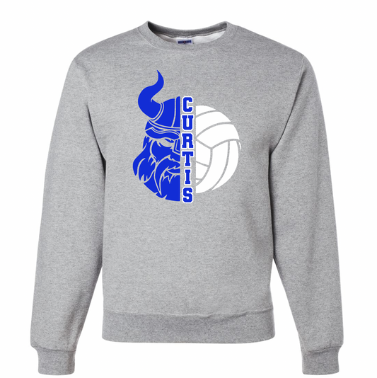 Curtis Viking Face Crewneck - Youth and Adult Sizes