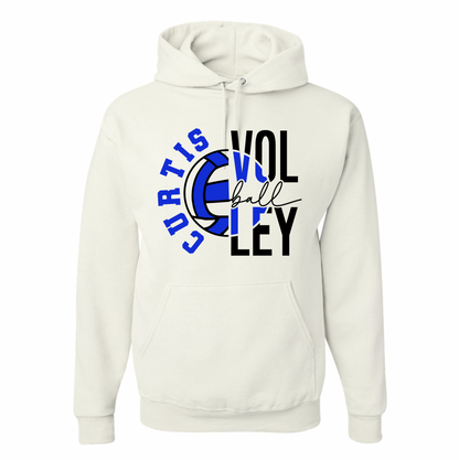 Curtis Volleyball Two Tone Hoodie | Youth and Adult