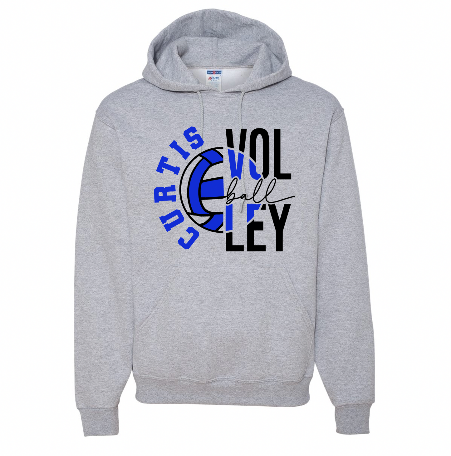 Curtis Volleyball Two Tone Hoodie | Youth and Adult