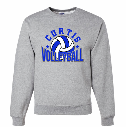 Curtis Volleyball Varsity Crewneck - Youth and Adult Sizes