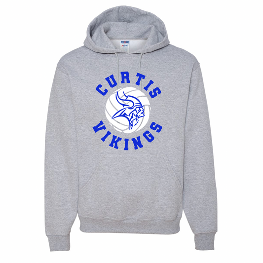 Curtis Volleyball Circle Hoodie | Youth and Adult