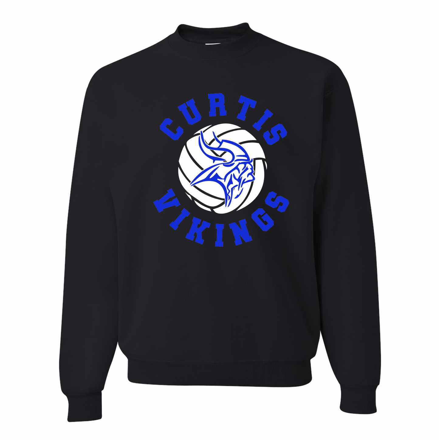 Curtis Volleyball Circle Crewneck - Youth and Adult Sizes