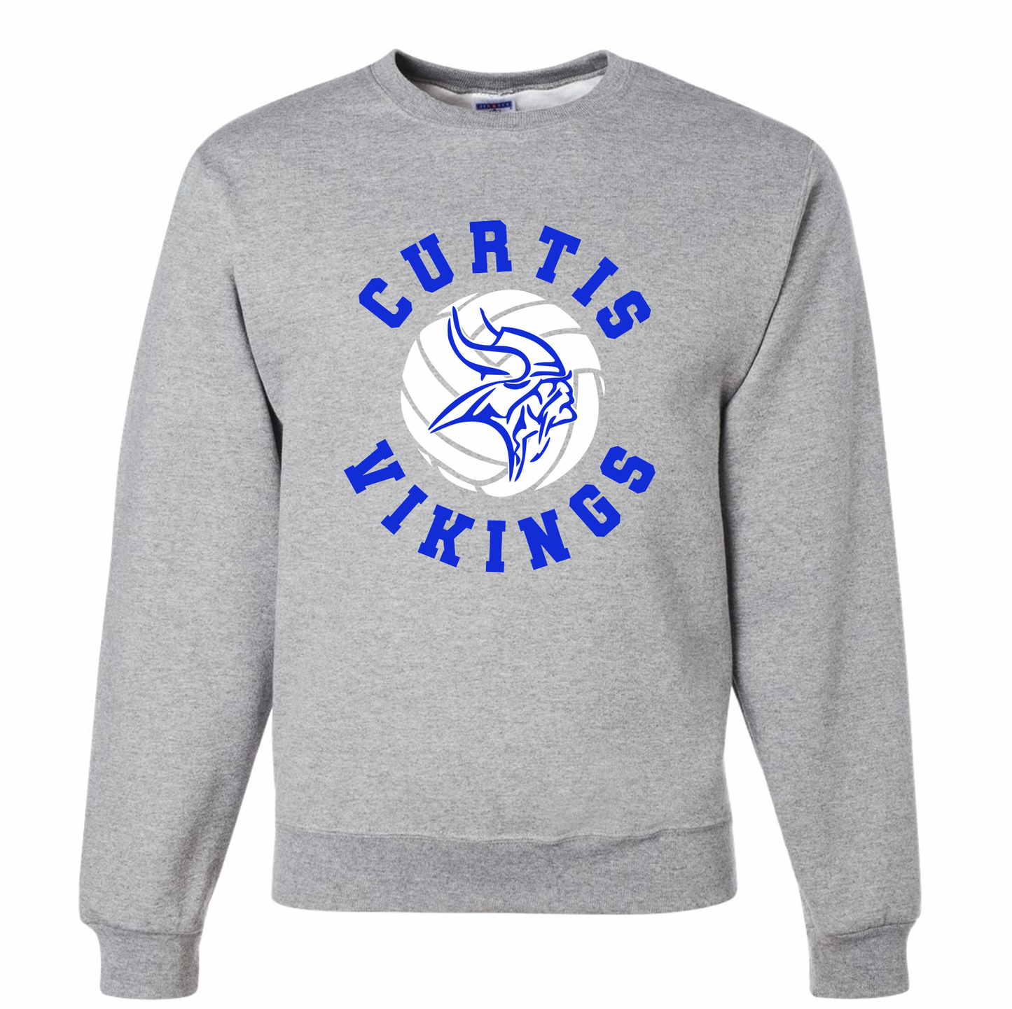 Curtis Volleyball Circle Crewneck - Youth and Adult Sizes