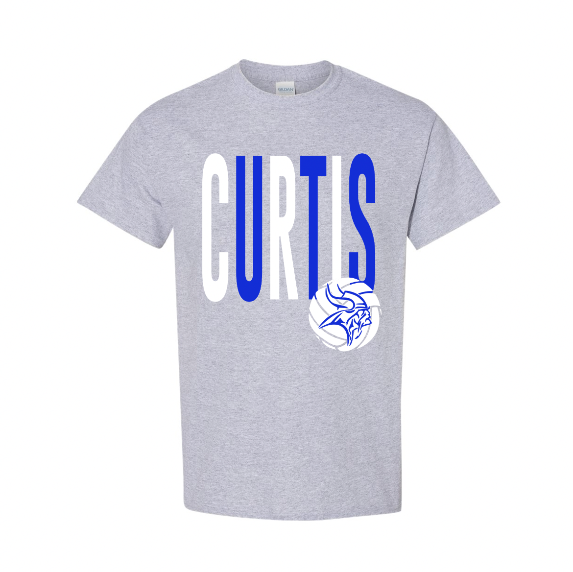 Curtis Volleyball Retro Tee - Youth and Adult Sizes