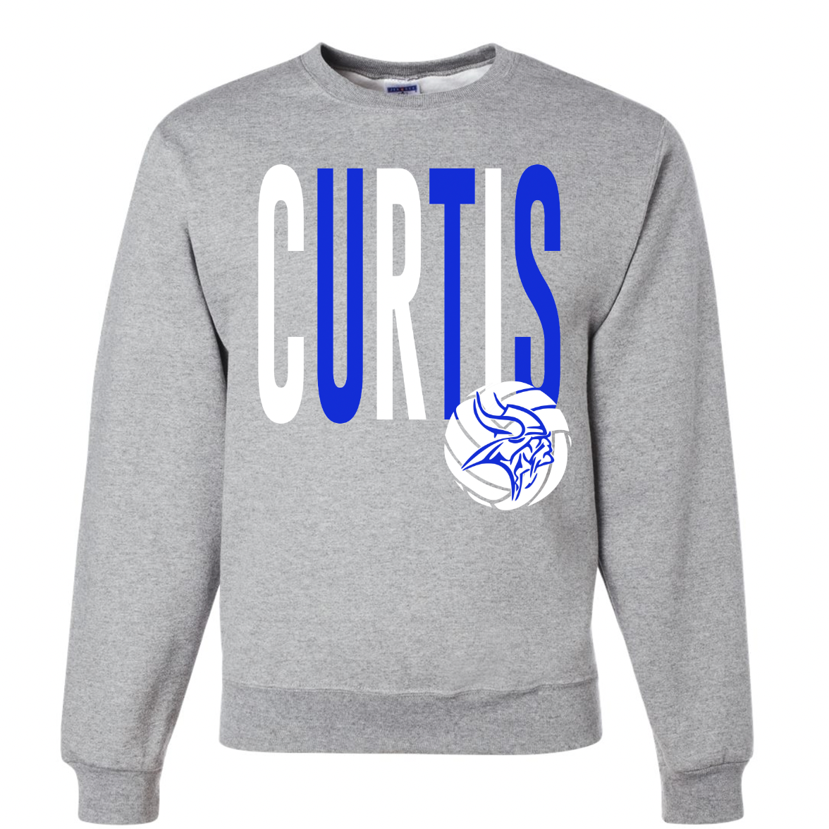 Curtis Volleyball Retro Crewneck - Youth and Adult Sizes