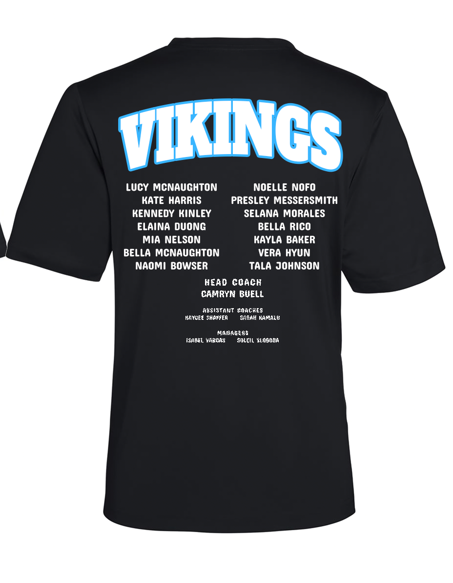 Curtis Vikings Volleyball 2025 State Performance Tee
