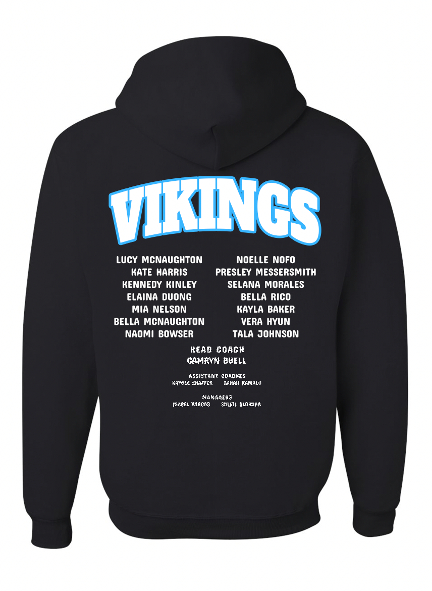 Curtis Vikings Volleyball 2025 State Hoodie
