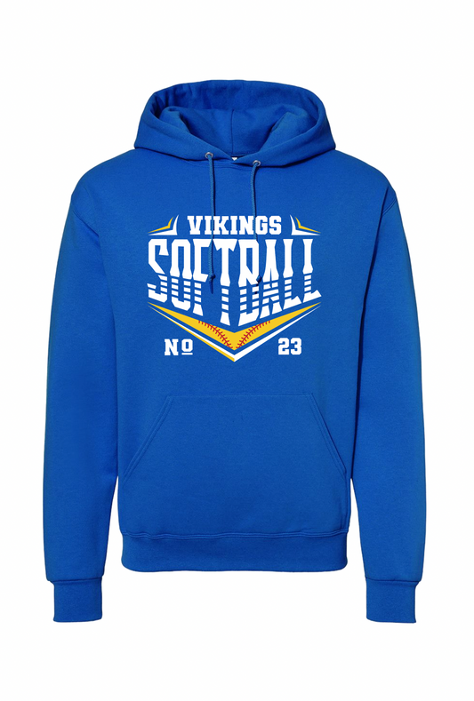 Personalized Viking Softball Hoodie | Youth and Adult