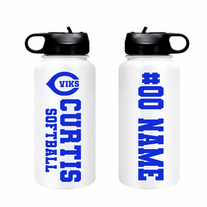 Curtis Softball Personalized 32 oz Waterbottle