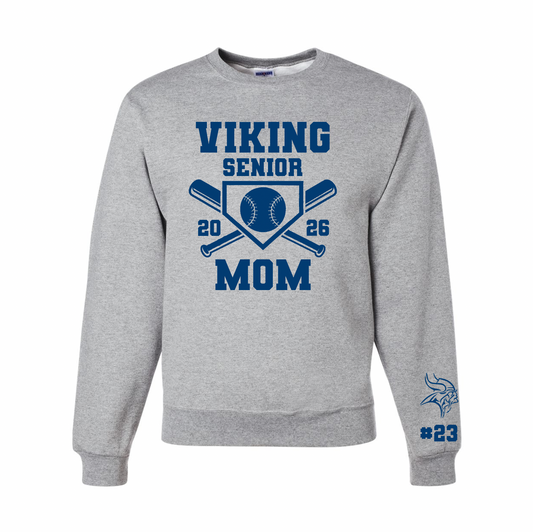 Curtis Softball Personalized Mom/Dad Sweatshirts - Adult Sizes