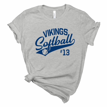 Curtis Vikings Personalized Softball - Youth and Adult Sizes