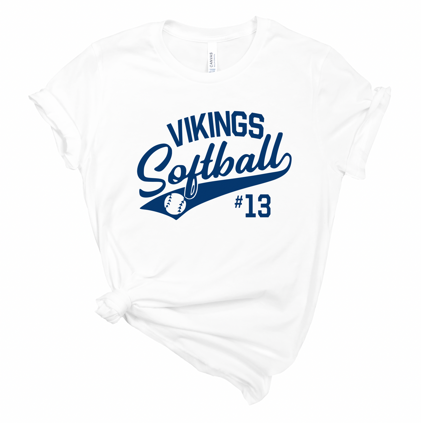 Curtis Vikings Personalized Softball - Youth and Adult Sizes
