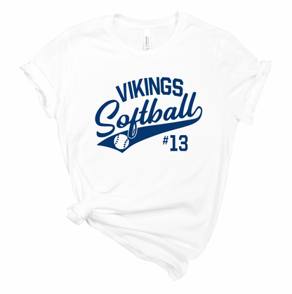 Curtis Vikings Personalized Softball - Youth and Adult Sizes