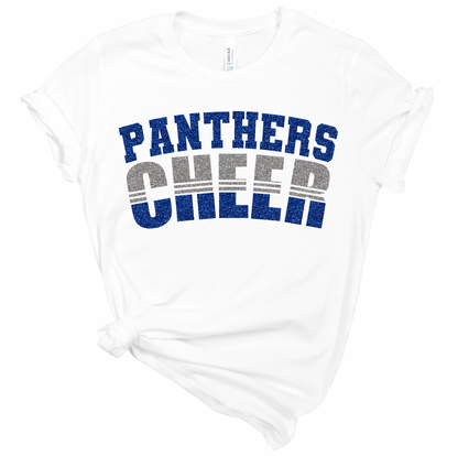 Panthers Cheer Split Design - Adult and Youth