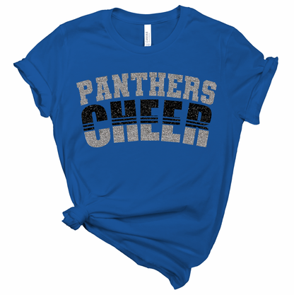 Panthers Cheer Split Design - Adult and Youth
