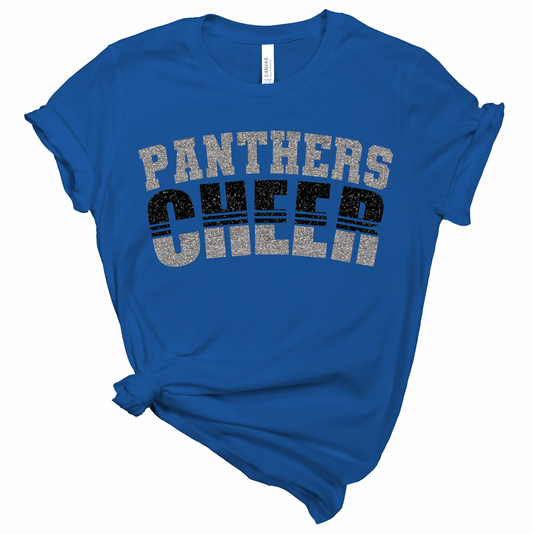 Panthers Cheer Split Design - Adult and Youth