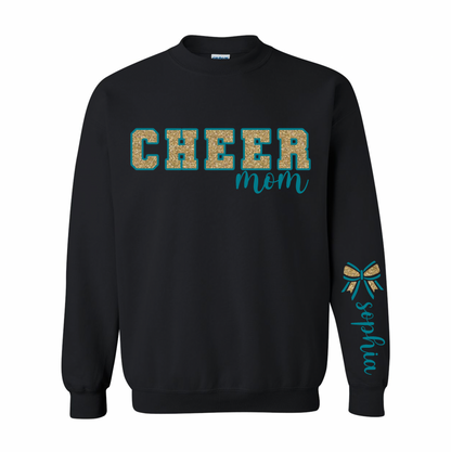 Personalized Cheer Mom Crewneck Sweatshirt