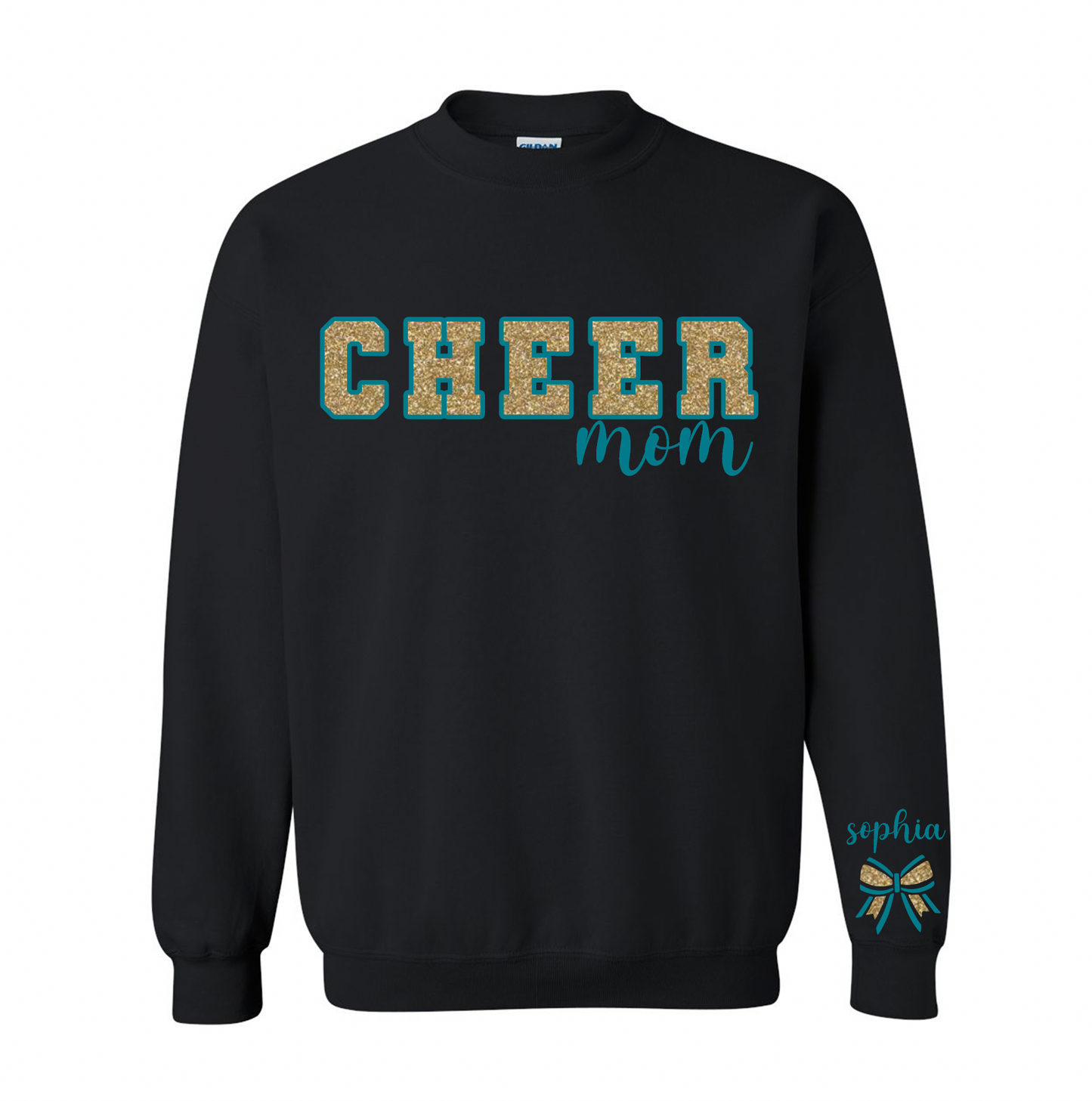 Personalized Cheer Mom Crewneck Sweatshirt
