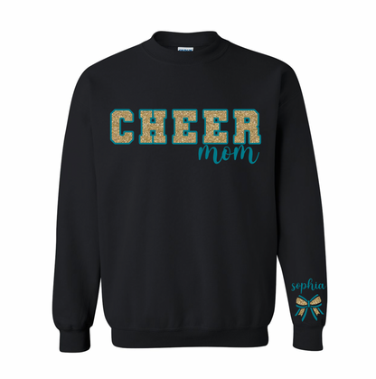 Personalized Cheer Mom Crewneck Sweatshirt