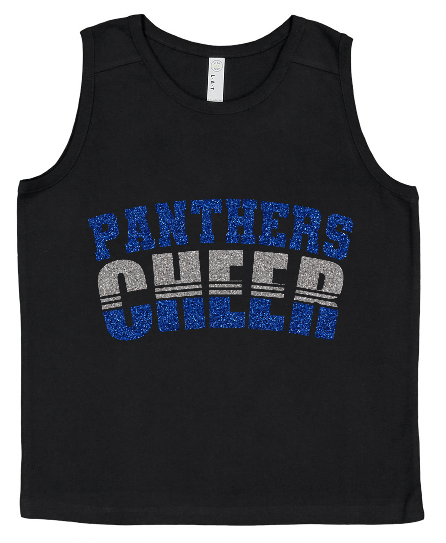 Panthers Cheer Split Design - Adult and Youth