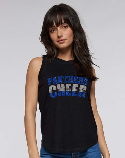 Panthers Cheer Split Design - Adult and Youth