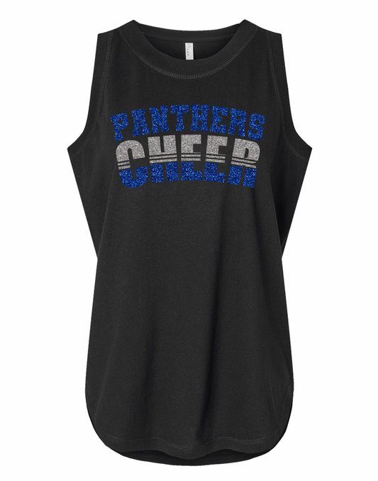 Panthers Cheer Split Design - Adult and Youth