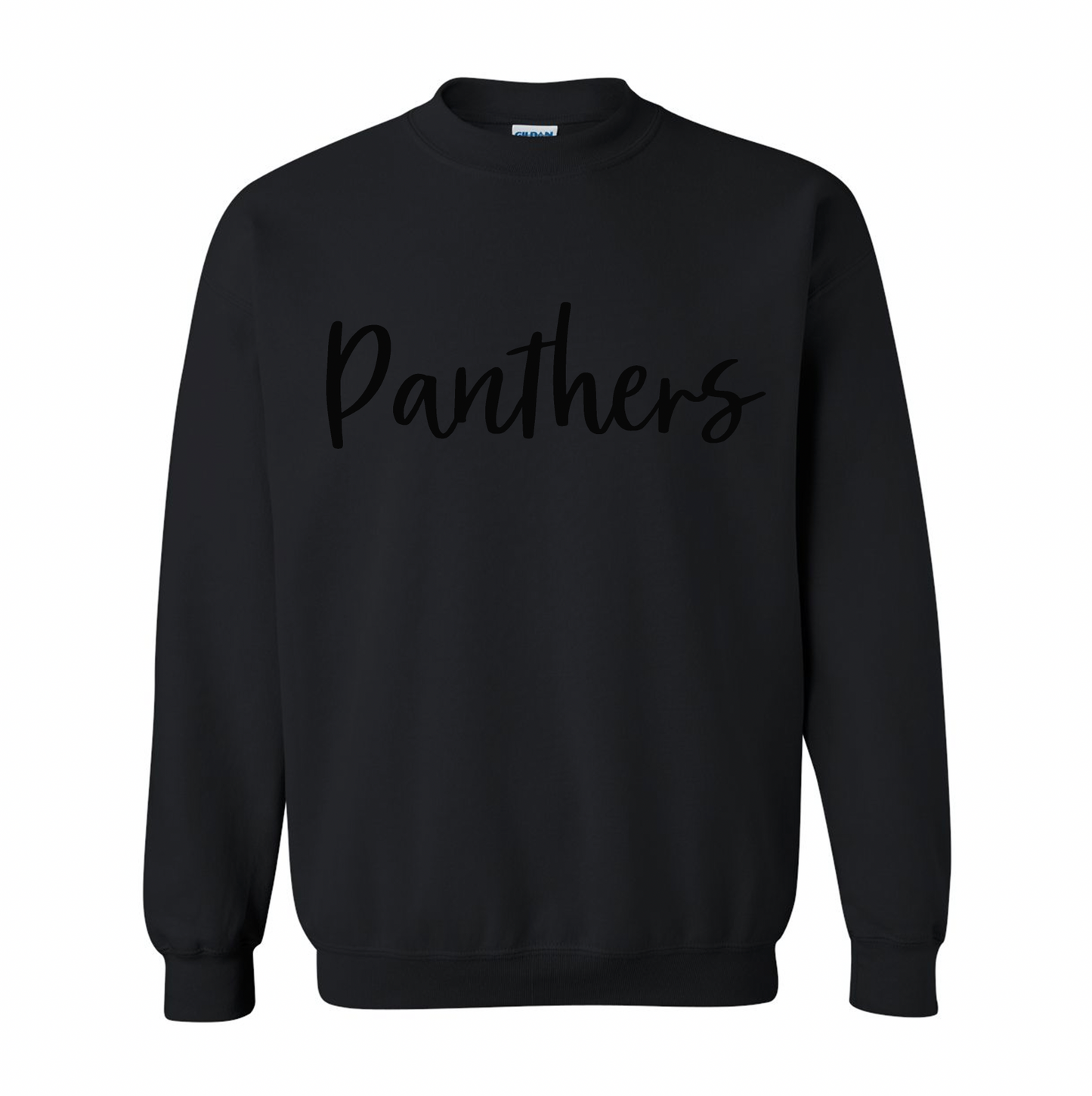 Panthers Tone on Tone Puff Crewneck Sweatshirt Two Styles - Adult and Youth