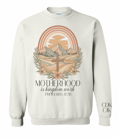 Motherhood is Kingdom Work Crewneck Sweatshirt