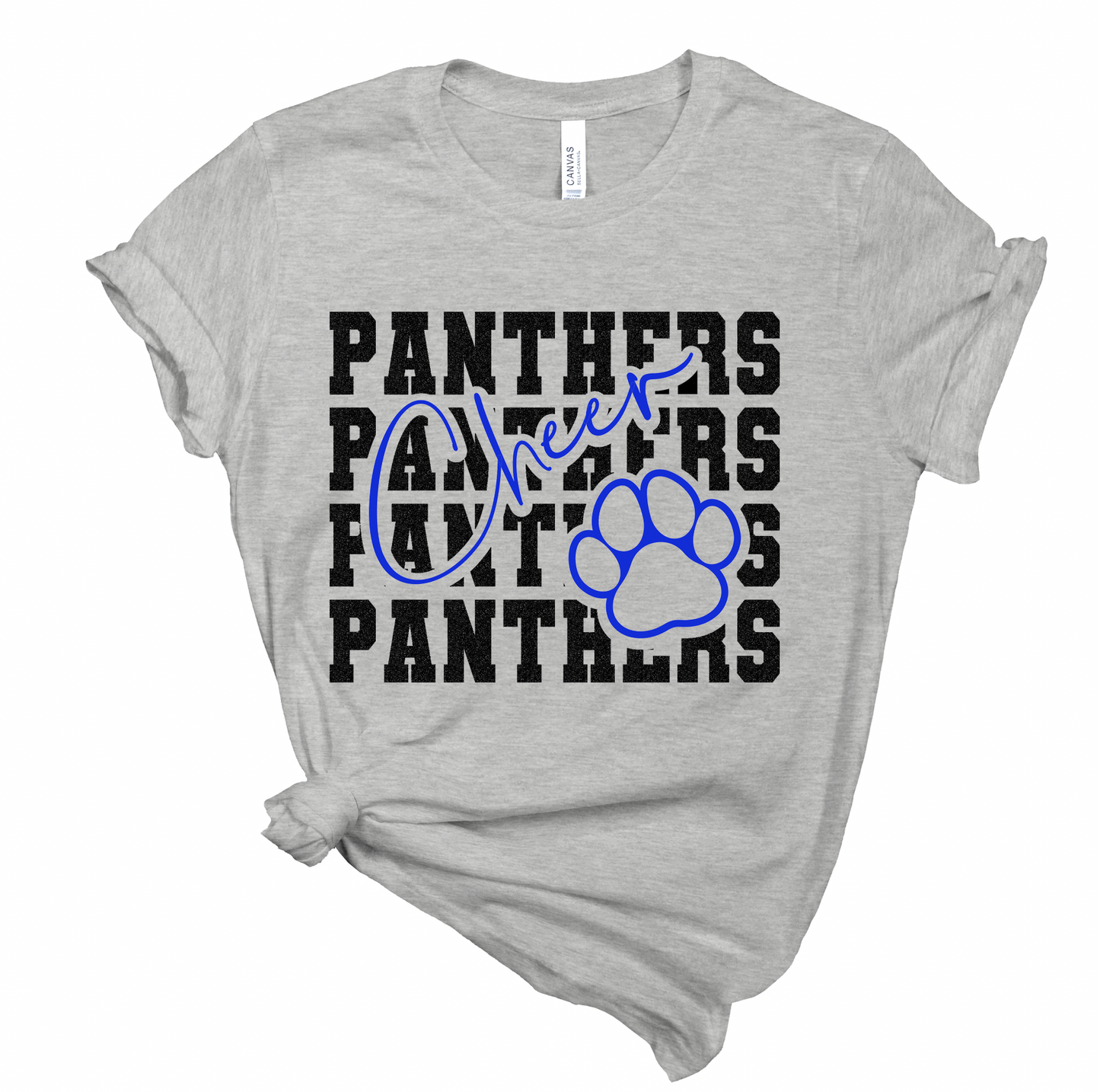 Stacked Panthers Cheer and Paw - Adult + Youth Sizes