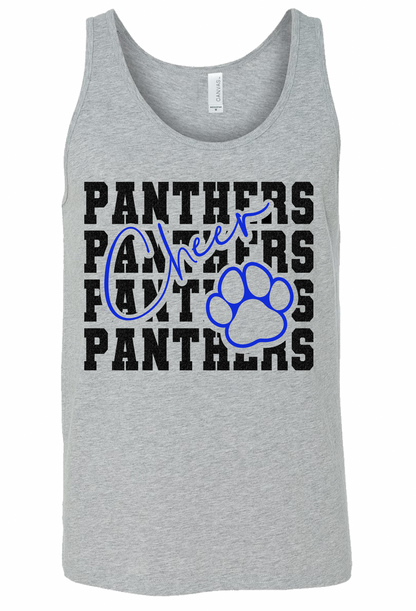 Stacked Panthers Cheer and Paw - Adult + Youth Sizes