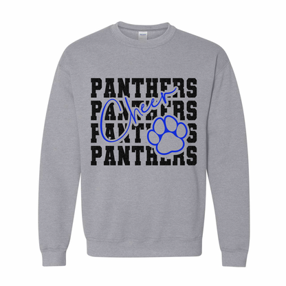 Stacked Panthers Cheer and Paw - Adult + Youth Sizes