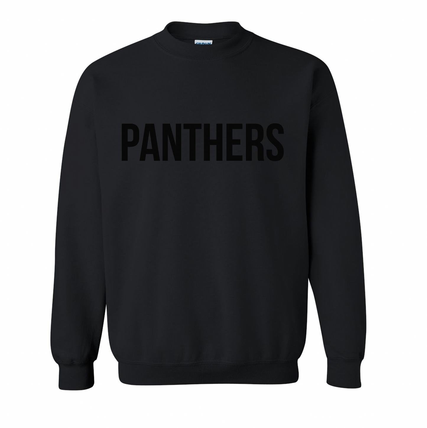 Panthers Tone on Tone Puff Crewneck Sweatshirt Two Styles - Adult and Youth