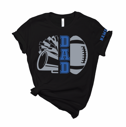 Cheer and Football Dad Personalized Tee
