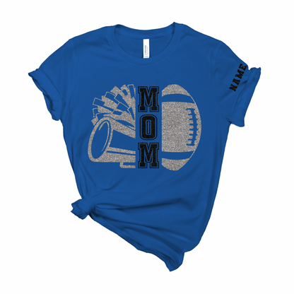 Cheer and Football Mom Personalized Tee