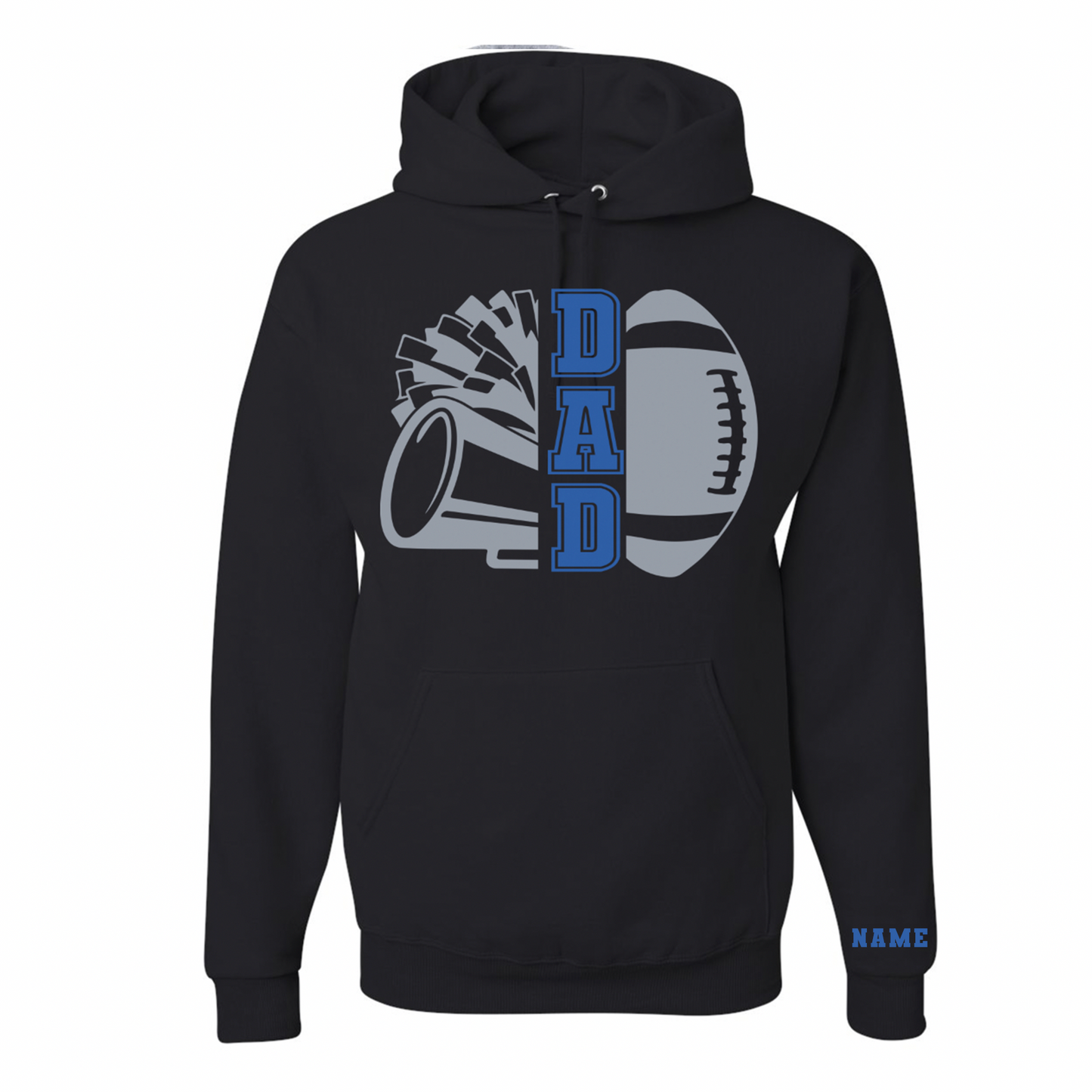 Cheer and Football Dad Personalized Hoodie