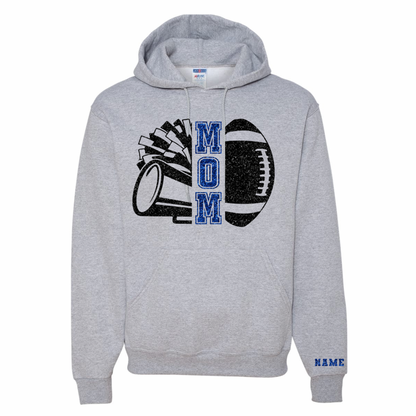Cheer and Football Mom Personalized Hoodie