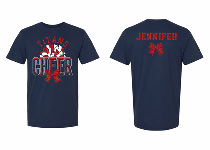Titans Cheer Shadow Personalized Tee