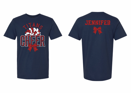 Titans Cheer Shadow Personalized Tee