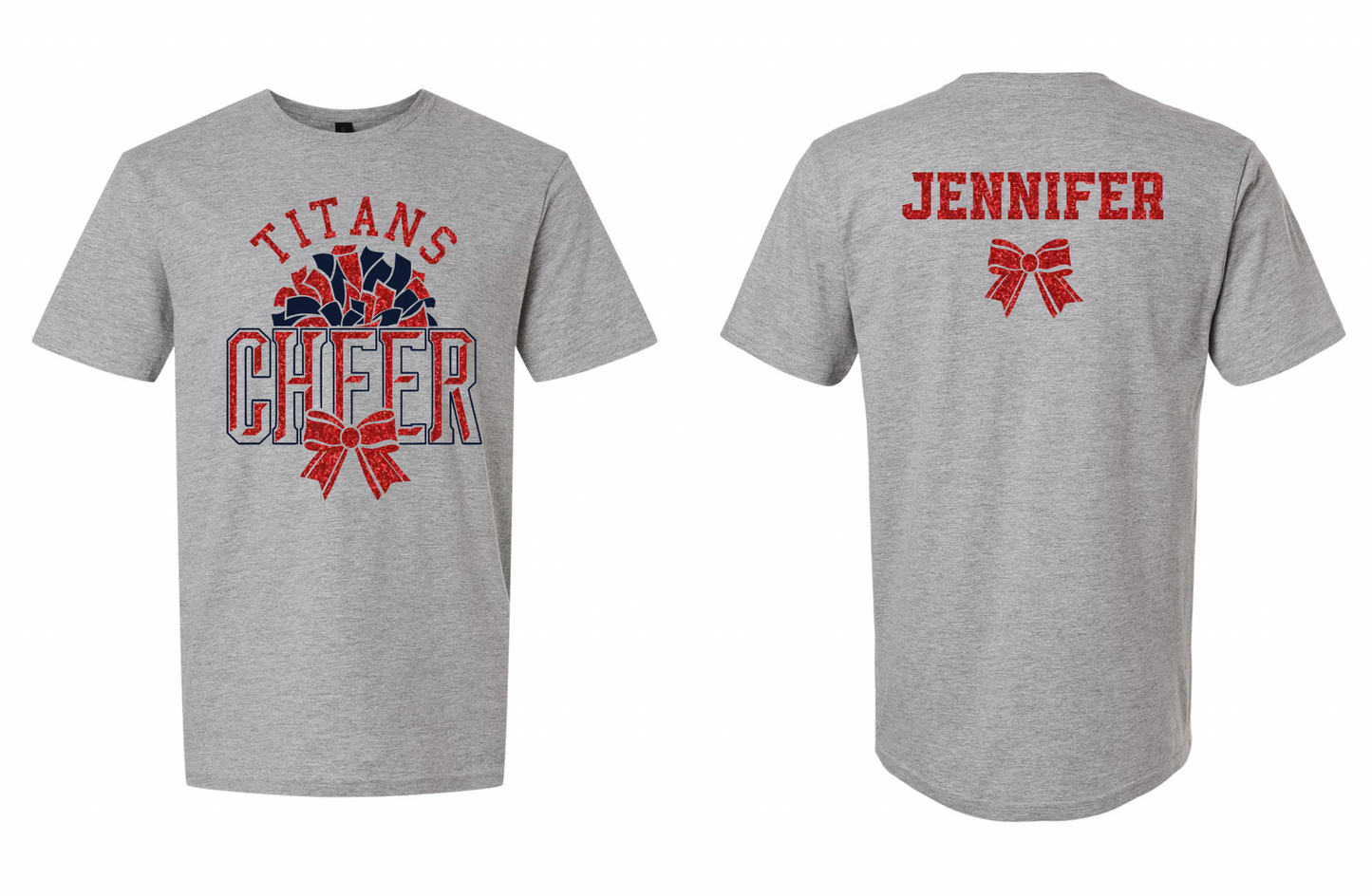 Titans Cheer Shadow Personalized Tee