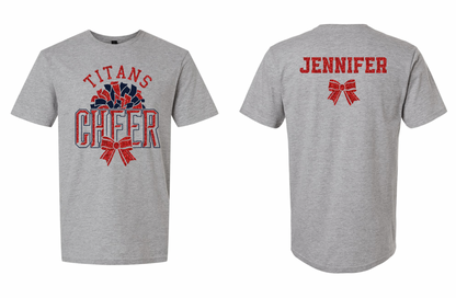 Titans Cheer Shadow Personalized Tee