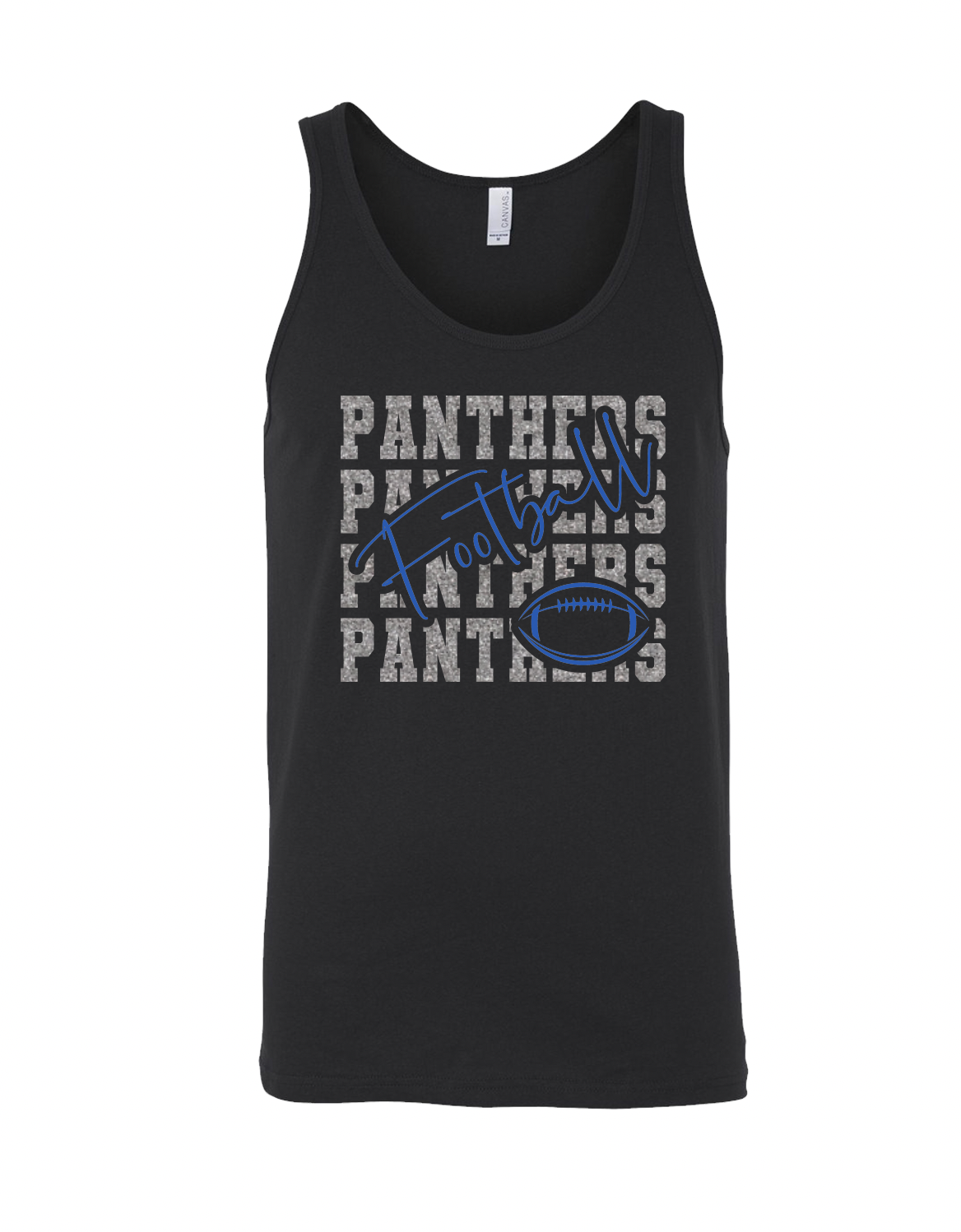 Stacked Panthers Football and Paw - Adult + Youth Sizes