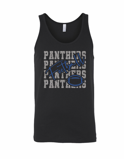 Stacked Panthers Football and Paw - Adult + Youth Sizes