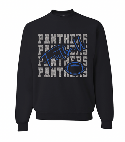 Stacked Panthers Football and Paw - Adult + Youth Sizes
