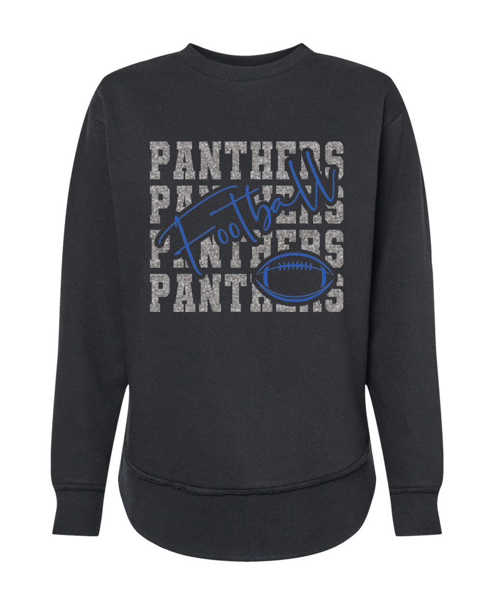 Stacked Panthers Football and Paw - Adult + Youth Sizes