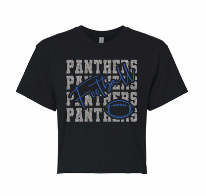 Stacked Panthers Football and Paw - Adult + Youth Sizes